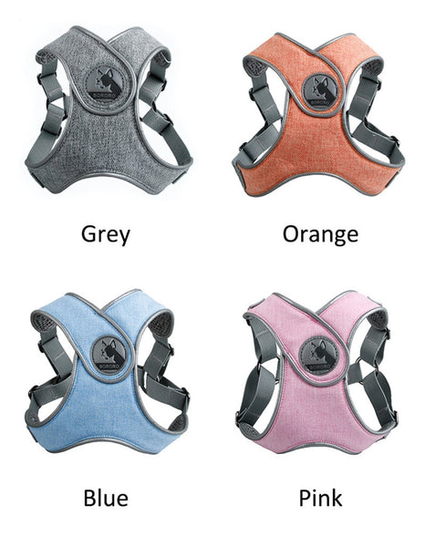 Reflective Dog Harness and Leash Set