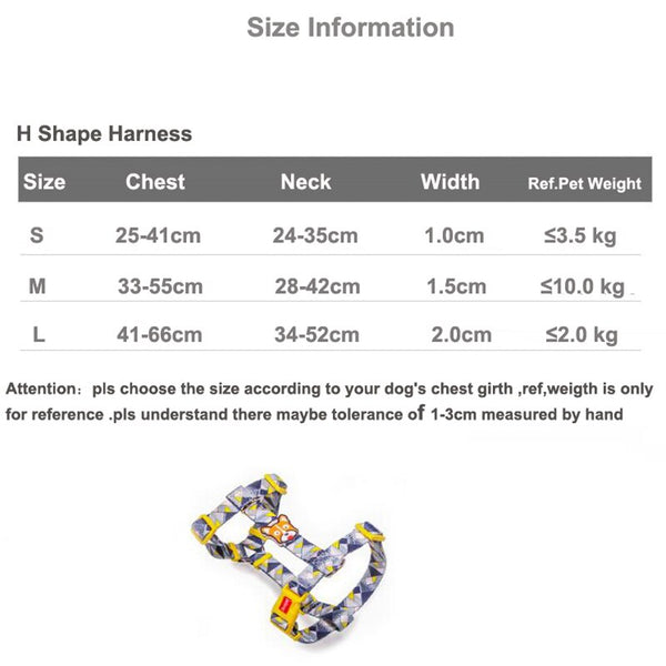 Strap Dog Harness and Leash Set