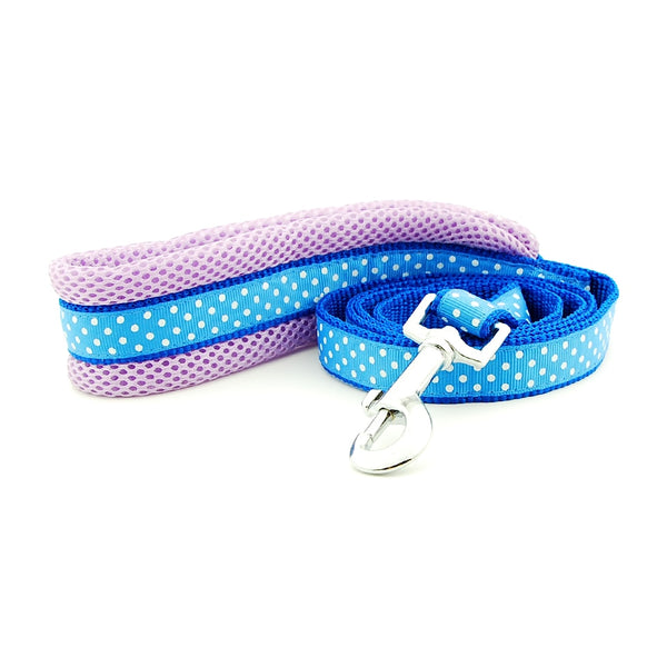 Polka Dot Dog Strap Harness and Leash Set