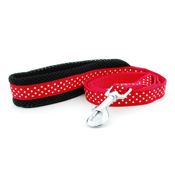 Polka Dot Dog Strap Harness and Leash Set
