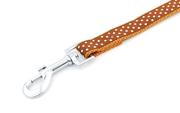 Polka Dot Dog Strap Harness and Leash Set