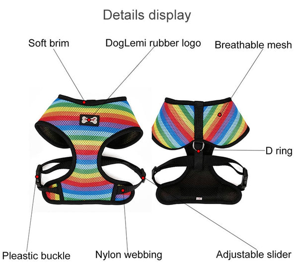Rainbow Dog Harness