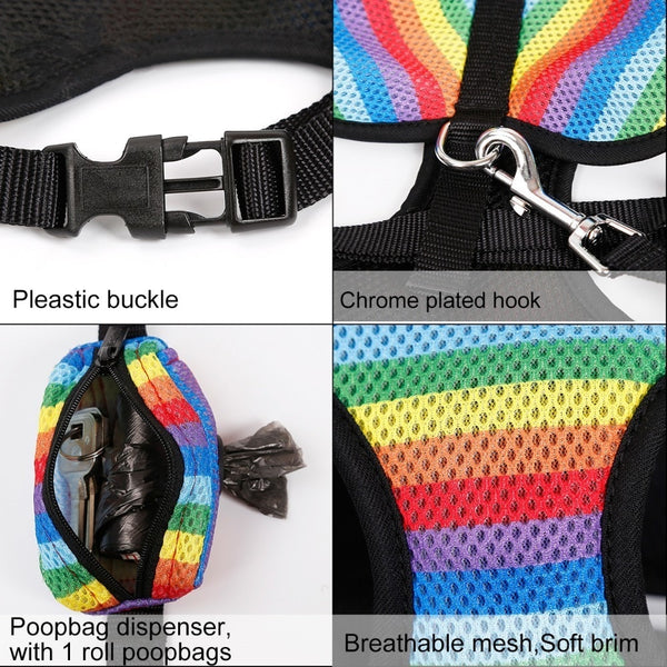 Rainbow Dog Harness