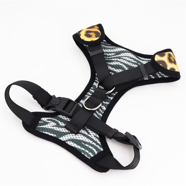 Reversible Leopard Dog Harness