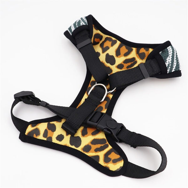 Reversible Leopard Dog Harness